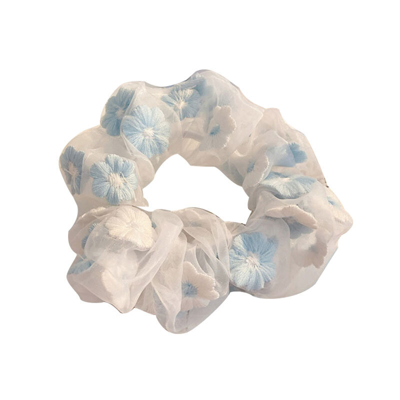 Organza-Haargummi Oversize – Pastellfarben, 18 Cm Durchmesser, Aus Organza & Spandex