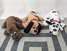 Tonka Pound Puppy Dog Puppies 8 Inch Lot of 3 Rumple Skins Stuffed Animal Toy