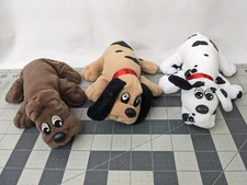 Tonka Pound Puppy Dog Puppies 8 Inch Lot of 3 Rumple Skins Stuffed Animal Toy