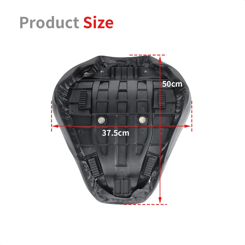 Black Front Driver Leather Cover Seat For Honda Shadow Aero VT750C 2004-2013 USA Foto 2 de 4