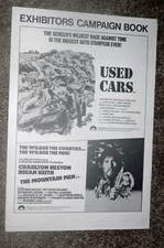 USED CARS/THE MOUNTAIN MEN original U.K. pressbook KURT RUSSELL/CHARLTON HESTON