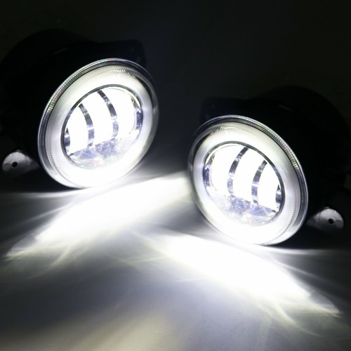 4 Inch LED Fog Lights Red Halo Amber Turn Signal for Jeep Wrangler JK TJ Dodge - Picture 8 of 9