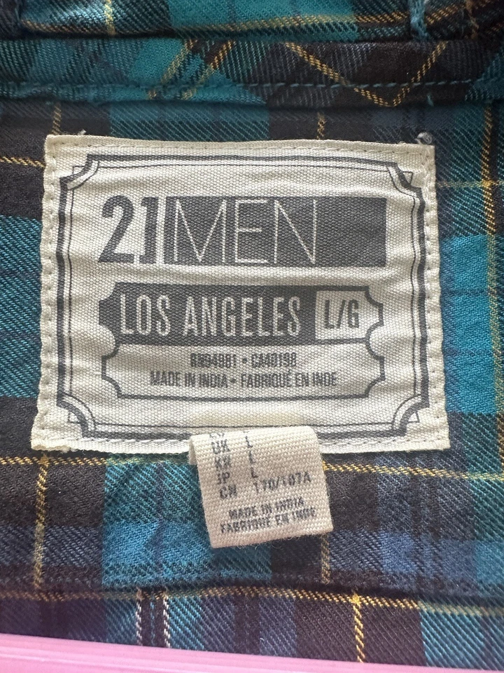 法兰绒男式夹克,尺寸 L 21 Forever 男式 — 第 3/3 张图片