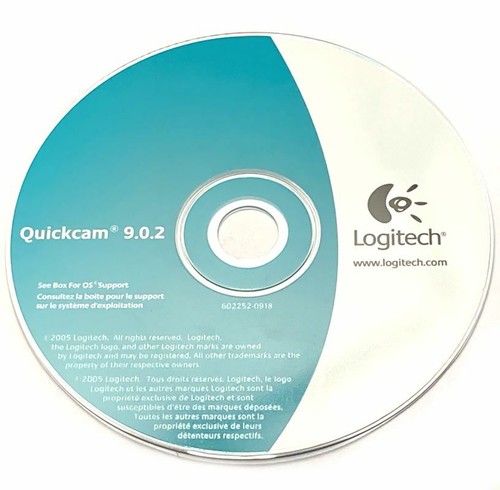 Logitech Quickcam 9.0.2 L/TB 176A 2005.9.16 P/N 602252-0918 Drivers Software CD