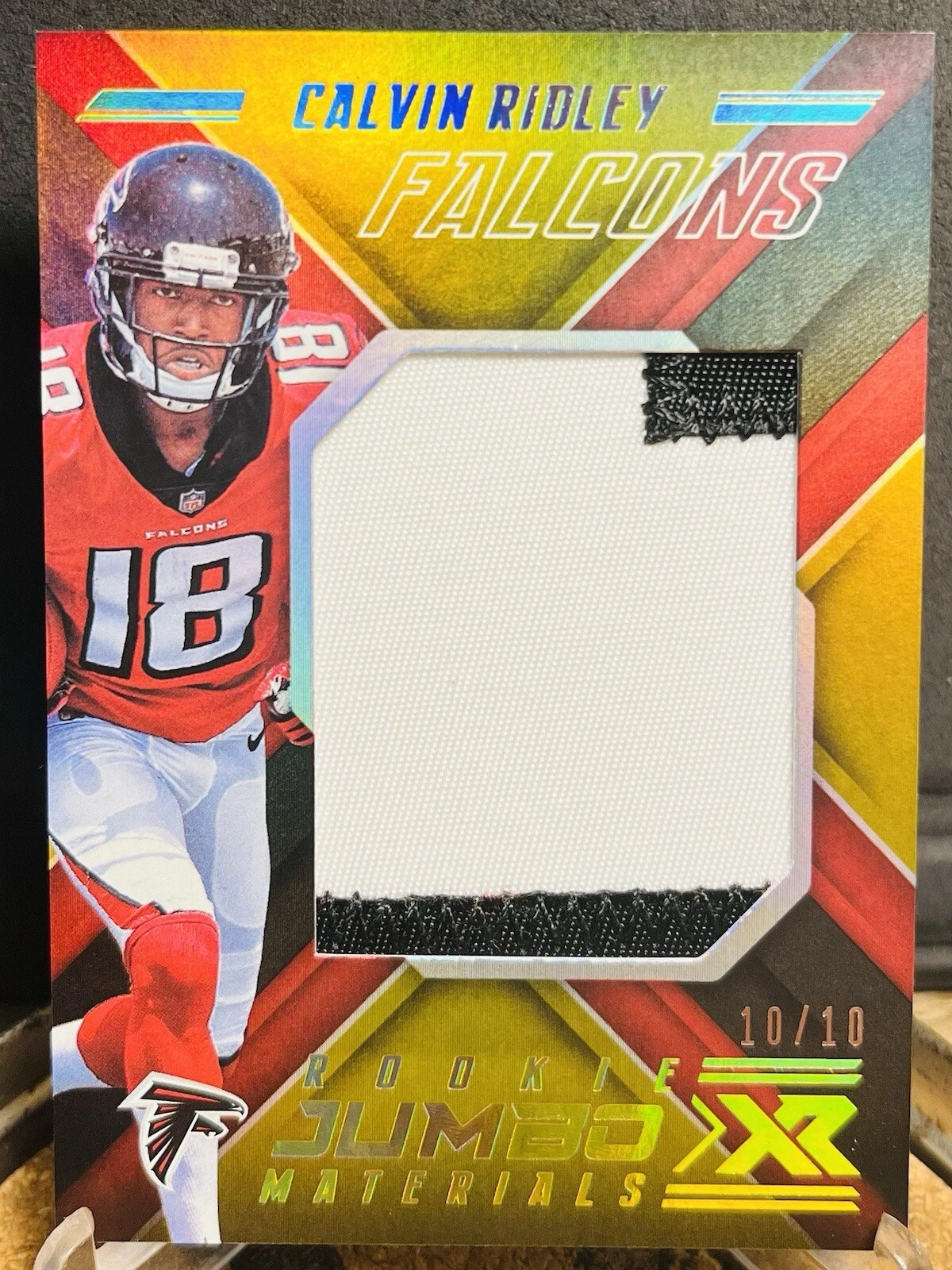 Calvin Ridley Panini XR Rookie Jumbo Materials #RJM9 Super Prime 1/1