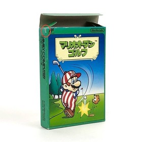 Famicom Mario Open Golf with box theory, damage, operation confirmed Nintendo