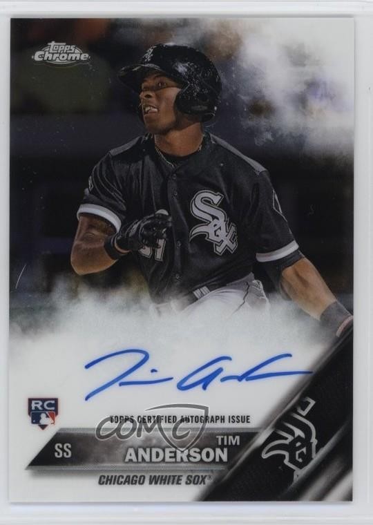 2016 Topps Chrome Rookie Tim Anderson #RA-TA Auto RC 0j15
