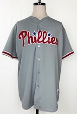 Philadelphia Phillies Road Grey Baseball Jers...