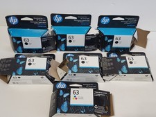 Genuine HP 63 Printer Ink Empty Cartridge 7 Lot with 7 Boxes