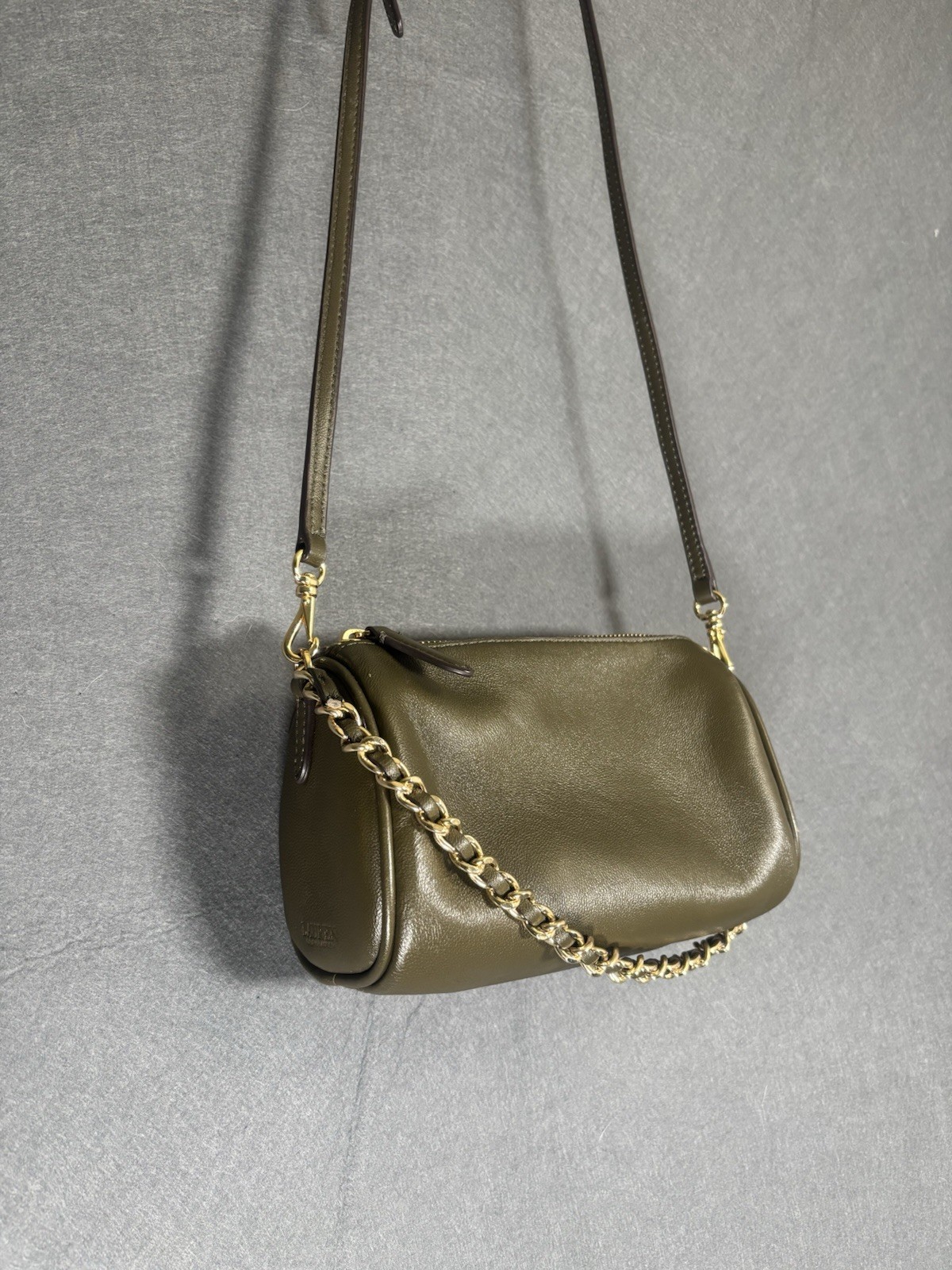 Lauren Ralph Lauren Crossbody Bag Women's One Size Olive Green Leather Chain thumbnail 12