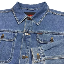 Vintage Winchester Denim Jacket Button Mens XL Jean Cowboy Western 90s Utility