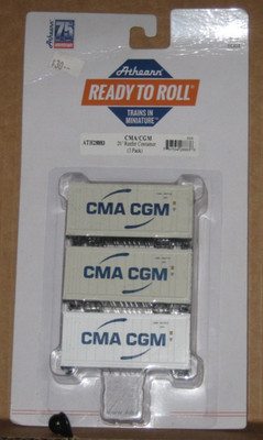 Athearn HO #28883, 20' Reefer Container, CMA/CGM