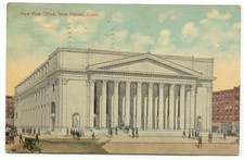 New Haven CT Post Office Building c1915 Postcard Connecticut