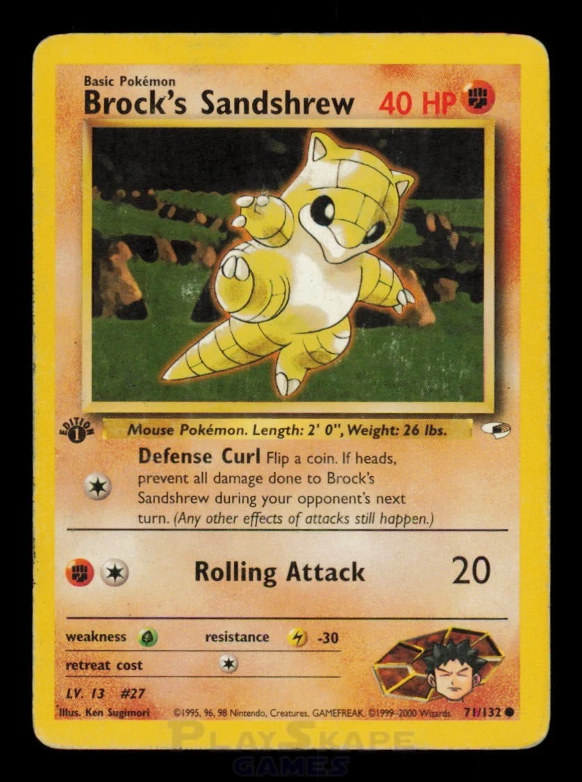 Preços baixos em Cartões colecionáveis individuais Sandshrew In