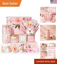 Elegant 9-Piece Rose Self-Care Gift Set for Women - Perfect Birthday Surprise