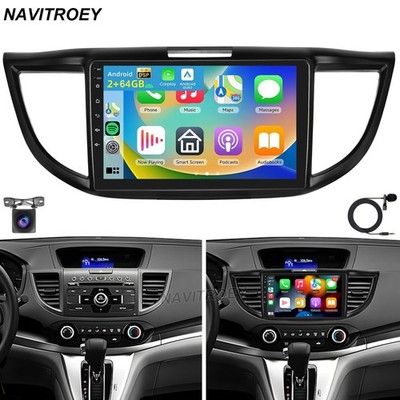 For 2012-2016 Honda CR-V Android 15 Apple Carplay Car Stereo Radio GPS Navi 64GB