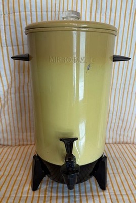 Vintage Mirro-Matic 22-Cup Electric Coffee Percolator Harvest Gold