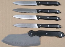 Lot Of 4 Ronco Six Star Steak Knives (#14) And 1 Six Star Rocker Knife (#23)