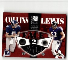 2002 Donruss Elite Kerry Collins / Ray Lewis Face to Face #/350 #FF-7