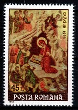 Romania 1993, Mi#4941, Sc#3874, Christmas, art, painting, religion, Jesus, MNH!