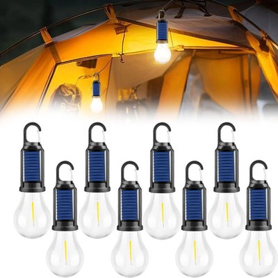 Multi-Pack Solar Camping Tent Light Rechargeable Tungsten Warm Outdoor Lantern