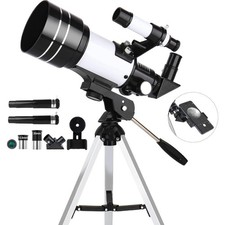 Refractor Telescope for Adults and Kids 70mm Aperture 300mm Portable Travel