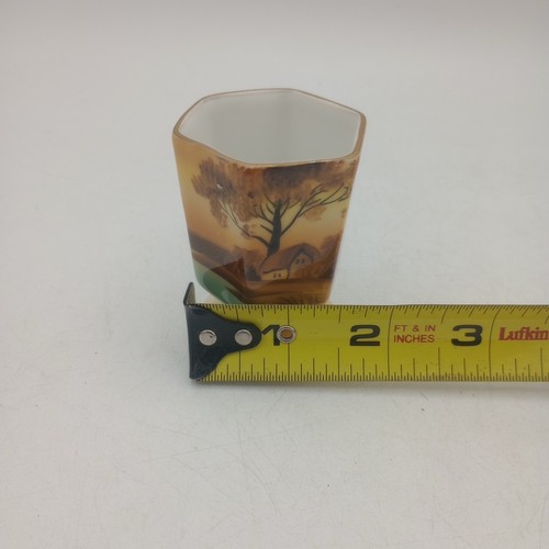 Noritake Porta Stuzzicadenti Albero Nel Prato 3 Pollici Vintage - Foto 6 di 7