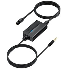 DAC Konverter SPDIF Toslink auf 3,5mm Kabel Audio Wandler 192kHz