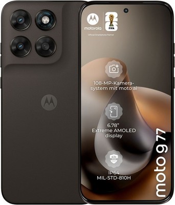 Motorola Moto G77 Smartphone Black Olive 8/256 GB 108MP Kamera 2026