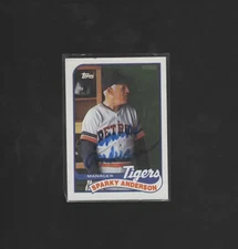 SPARKY ANDERSON DETROIT TIGERS  AUTOGRAPHED BASEBALL CARD
