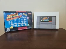 Vtg 1997 Space Invaders SNES Nintendo Authentic Tested Box & Game Cart No Manual