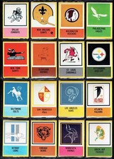 NFL Football Helmets Vintage Logo Poster Print on Metal Sign 12x8in Old New MM