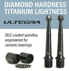 Shimano Ultegra 105 SPD-SL DLC Ti Axles Ceramic Upgrade +4mm Ultimate Kit