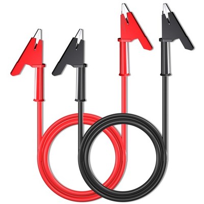 2PCS Alligator Clips Test Leads Dual Ended Crocodile Wire Cable with Insulato...