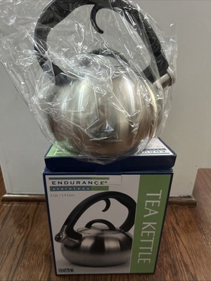 New in Box RSVP Stainless Steel Tea Kettle 2 Quart