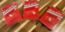 Radio Shack Realistic Low Noise 80 Minutes 8 Track Recording Tape Lot of 3 New!