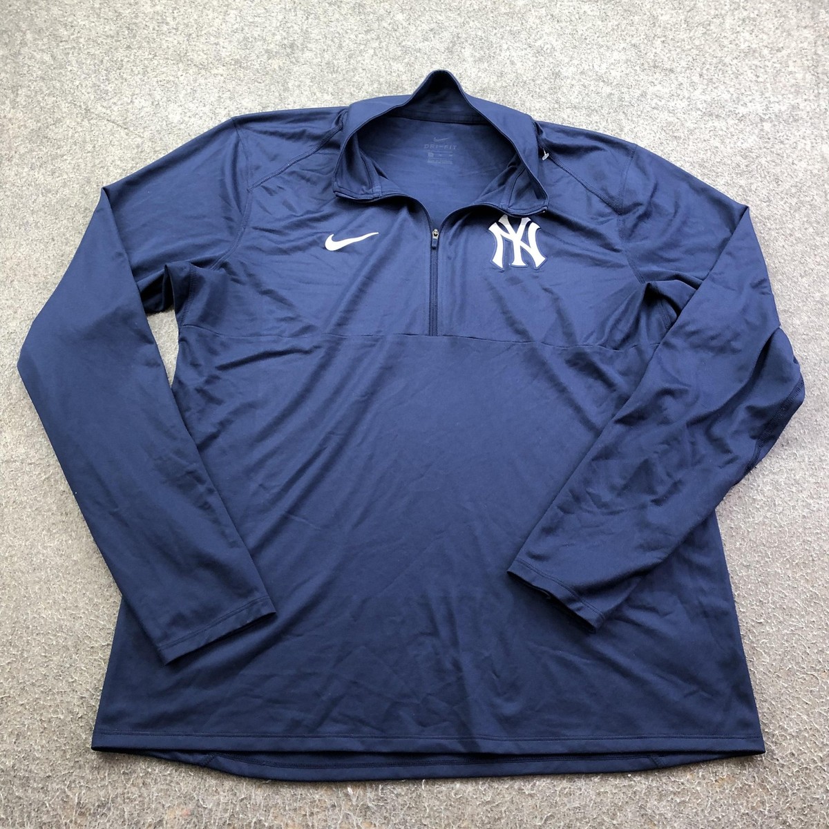 New York Yankees Pullover Mens XL Blue MLB Baseball Nike Dri-FIT 1
