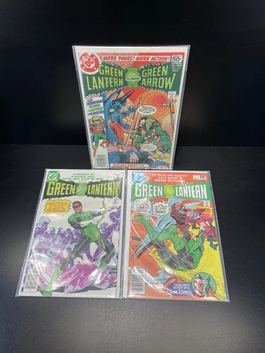 Green Lantern Green Arrow ~ Lot of 3 ~ Vintage Bronze Age ~ DC Comics
