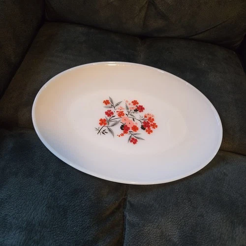 VTG Anchor Hocking Fire King Primrose Oval Platter  9" X 12" Ex. Condition