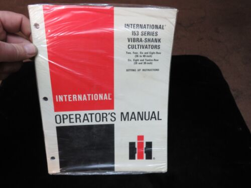 International harvester IH No. 153 Series Vibra-Shank Cultivators Tractor Manual - Afbeelding 1 van 3