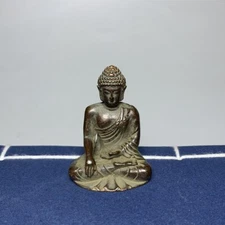 Old Tibetan Buddhism Medicine Buddha Bronze Sakyamuni Shakyamuni Buddha statue