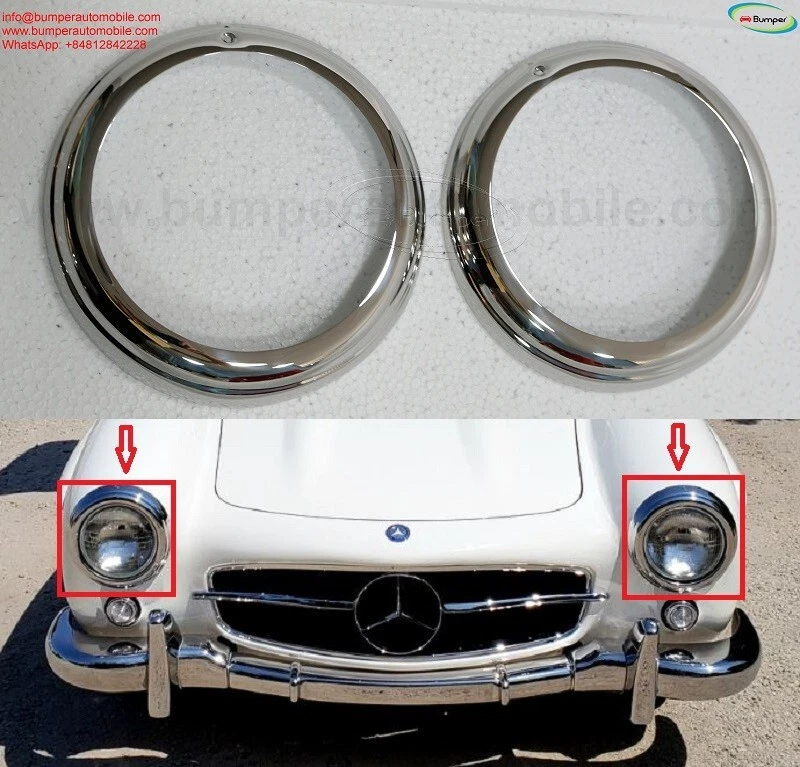 Anel de farol Mercedes Benz para 190SL e 300SL asa de gaivota - Imagem 3 de 4