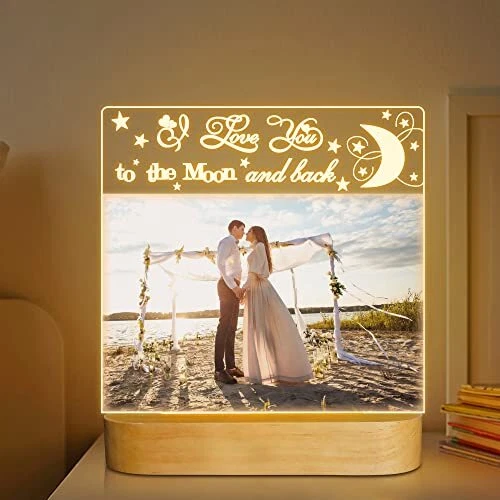 I love you to the 2024 moon and back night light
