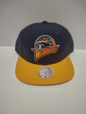 Mitchell & Ness NBA Golden State Warriors Bue/Yellow Snapback Hat Cap HWC 
