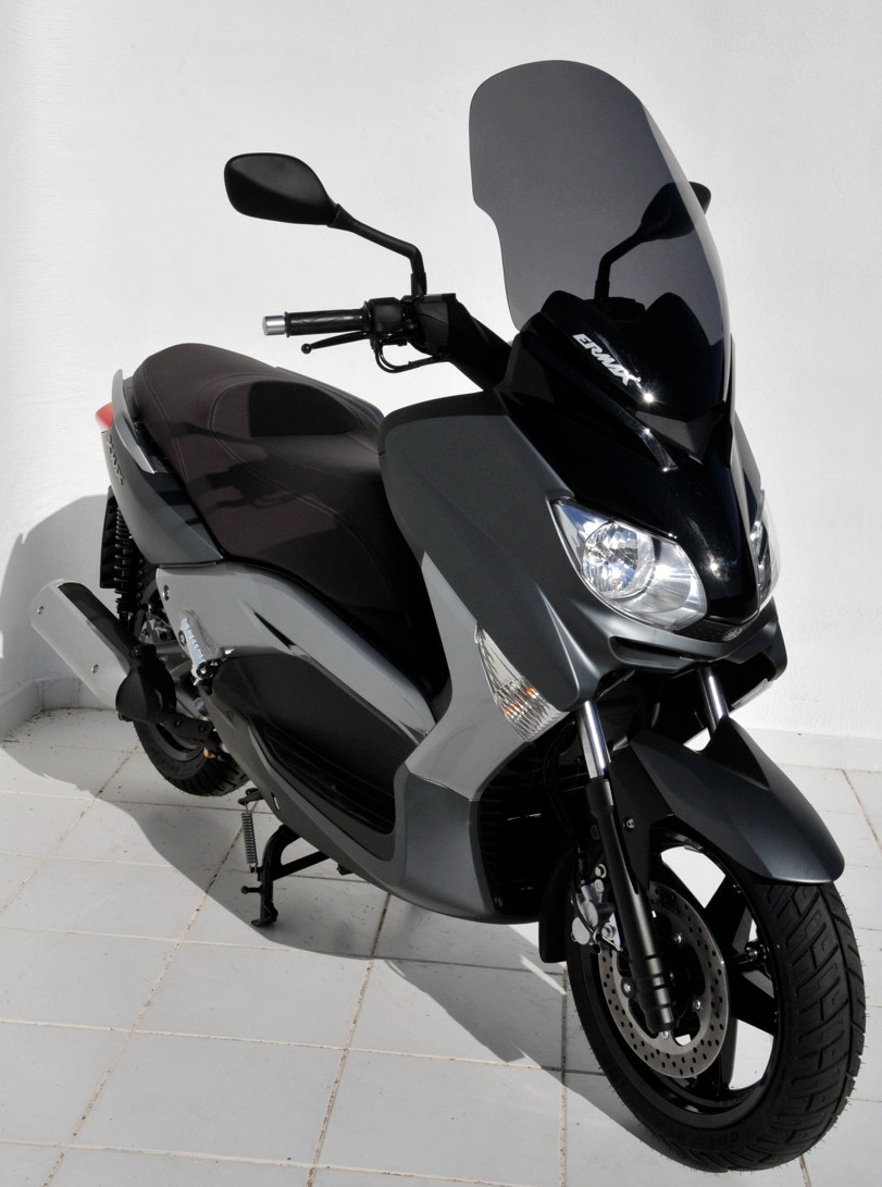 Bulle haute protection Ermax HP noir clair pour scooter Yamaha XMax 125 de 2010 à 2013