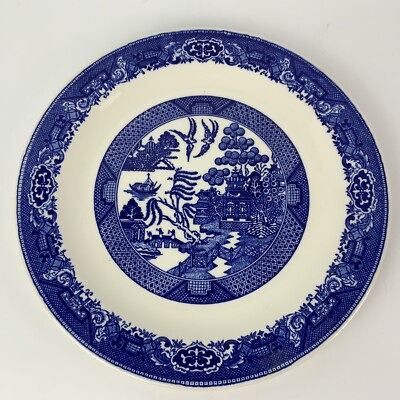 Willow Ware By Royal China Underglaze 12” Serving Platter
