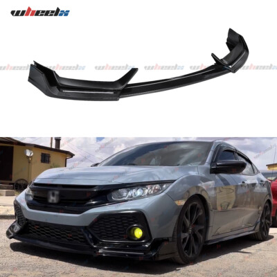 BLZ STYLE LED FRONT BUMPER LIP FOR 17-21 HONDA CIVIC Si & HATCHBACK CARBON FIBER