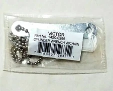 Victor Acetylene Tank Cylinder Wrench B & MC SIZE 3/16" Square & Chain Welding