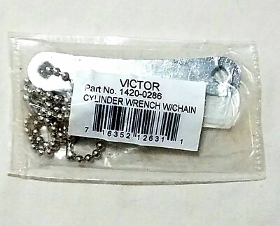 Victor Acetylene Tank Cylinder Wrench B & MC SIZE 3/16'' Square & Chain Welding