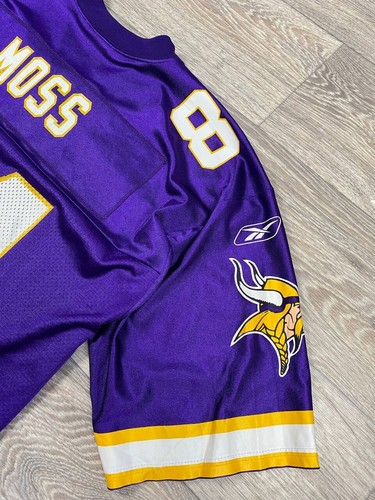 Randy Moss Minnesota Vikings authentic Reebok purple double stitched jersey - Picture 3 of 8
